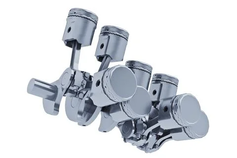 Pistons V8 engine Stock Illustration