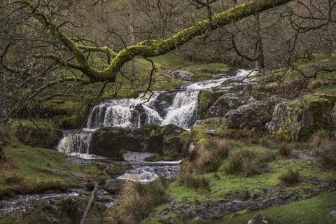 Pistyll Rhaeada waterfalls Foto stock