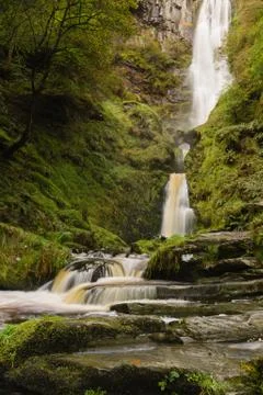 Pistyll Rhaeadr Waterfall Stock Photos