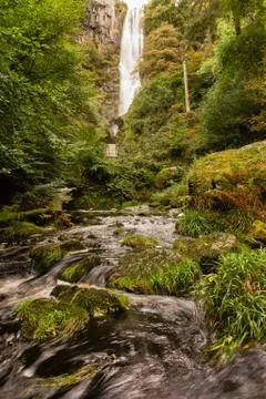 Pistyll Rhaeadr Waterfall Stock Photos