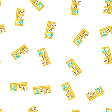 Pit compost vector seamless pattern Illustrazione stock