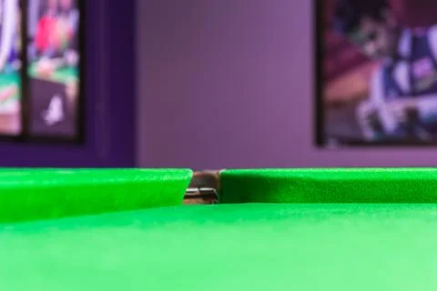 Pit of corrner table snooker Stock Photos