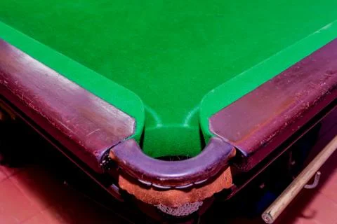 Pit of corrner table snooker Stock Photos