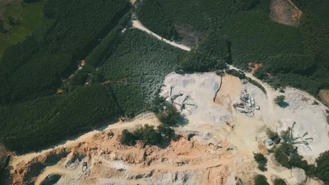 Pit. field development Video stock 235408085