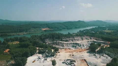 Pit. field development Stock Footage 235411142