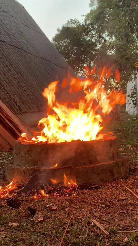 Pit fire Stock Footage 220107713