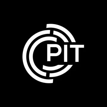 PIT letter logo design. PIT monogram initials letter logo concept. PIT letter Иллюстрация