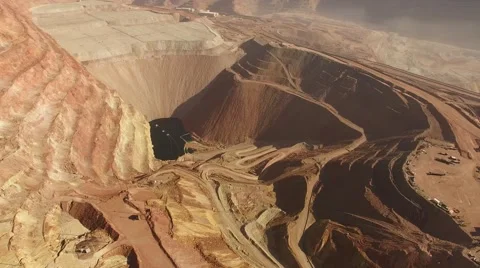 Pit mine flyby Video stock 69041119