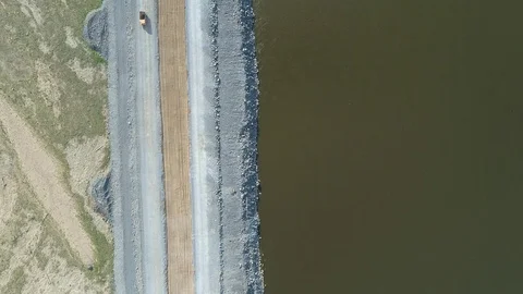 Pit on open-pit mining of minerals in Russia, Siberia Video stock 103441763