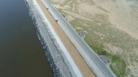 Pit on open-pit mining of minerals in Russia, Siberia Video stock 103442483