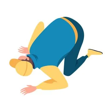 Pit Stop with Man Character Repair Motor Car Vector Illustration Stock Illustration