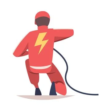 Pit Stop with Man Character Repair Motor Car Refueling Vector Illustration Stock Illustration