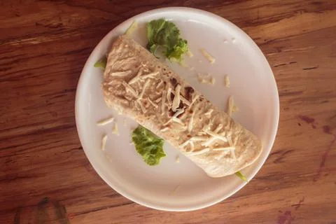 Pita bread with cheese Foto stock