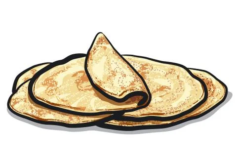 Pita bread Stock Illustration