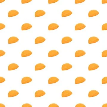 Pita bread seamless pattern for food background design 库存插图