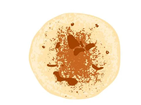 Pita bread vector illustration. Loaf of delicious fresh turkish pastry isolated Stock Illustration