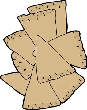 Pita chips Stockillustratie