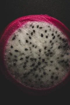 Pitaya Cactus fruit macro close up Stock Photos