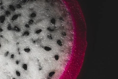 Pitaya Cactus fruit macro close up Stock Photos
