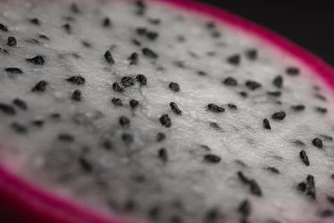 Pitaya Cactus fruit macro close up Stock Photos