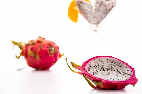 Pitaya for dessert. Stock Photos