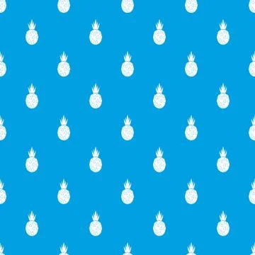 Pitaya, dragon fruit pattern seamless blue Stock Illustration