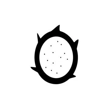 Pitaya icon element of fruit icon for mobile concept and web apps. Thin line  Stock Illustration