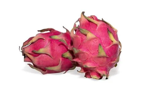 Pitaya or Dragon Fruit isolated on white background Stock Photos