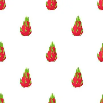 Pitaya pattern seamless vector Stock Illustration
