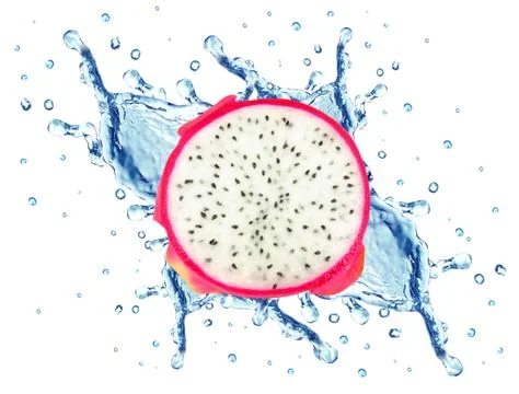 Pitaya splash Foto stock