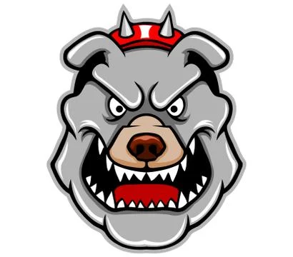 Pitbull Head Illustrazione stock