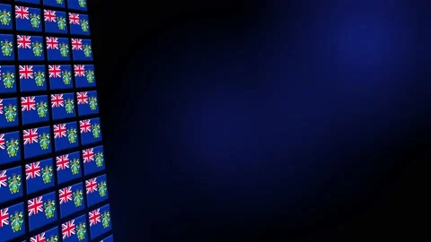 Pitcairn Flag Animated Background 3d Animation Video stock 229479083