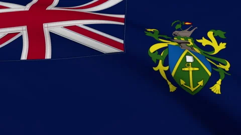 Pitcairn Islands Flag Loop Stock Footage 241145428
