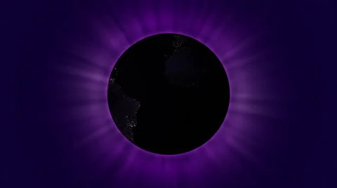 Pitch black earth globe rotating - Animated motion background loop Stock Footage 66482159