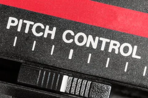 Pitch Control Tape Speed Macro Stock Photos