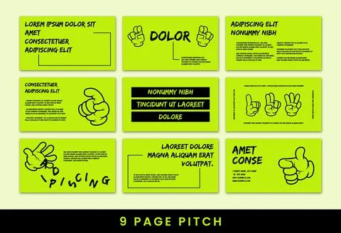 Pitch Deck Stock Illustration