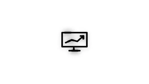 Pitch Deck Line Icon Animation Loop White Background Stockbeeldmateriaal 338423391