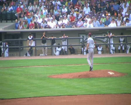 Pitcher Delivers Ball Stock Footage 2847839
