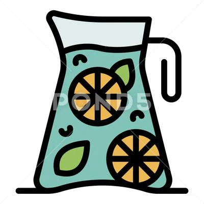 Lemonade pitcher icon Royalty Free Vector Image