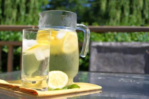 Pitcher of lemonade Stock Photos