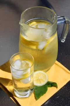 Pitcher of lemonade Stock Photos