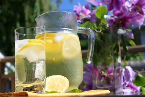 Pitcher of Lemonade Stock Photos