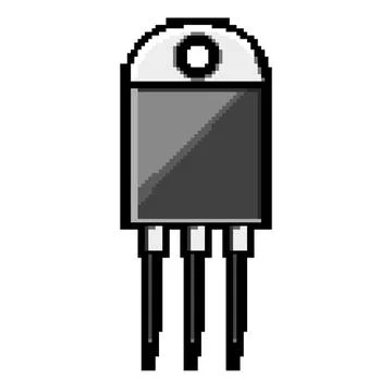 Pitcher microchip pixel art vector illustration Stock Illustration