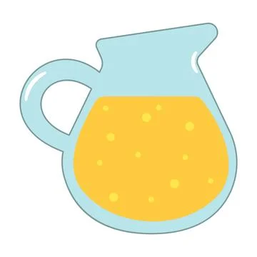 Pitcher of Orange Juice Vector Illustration Stock Illustration