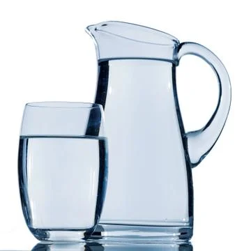 Pitcher of water Stock Photos
