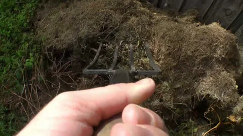 Pitchfork POV Stock Footage 23722662