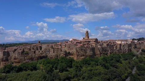 Pitigliano, tuscany, aerial view Video stock 102031453