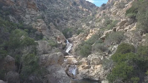 PITRISCONI RIVER IN THE MOUNT NIEDDU Stock-Footage 105746440