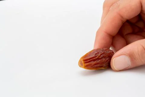 Pitted dates isolated on white background Stock Photos