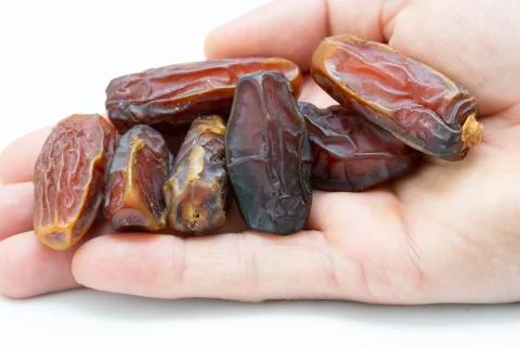 Pitted dates isolated on white background 写真素材